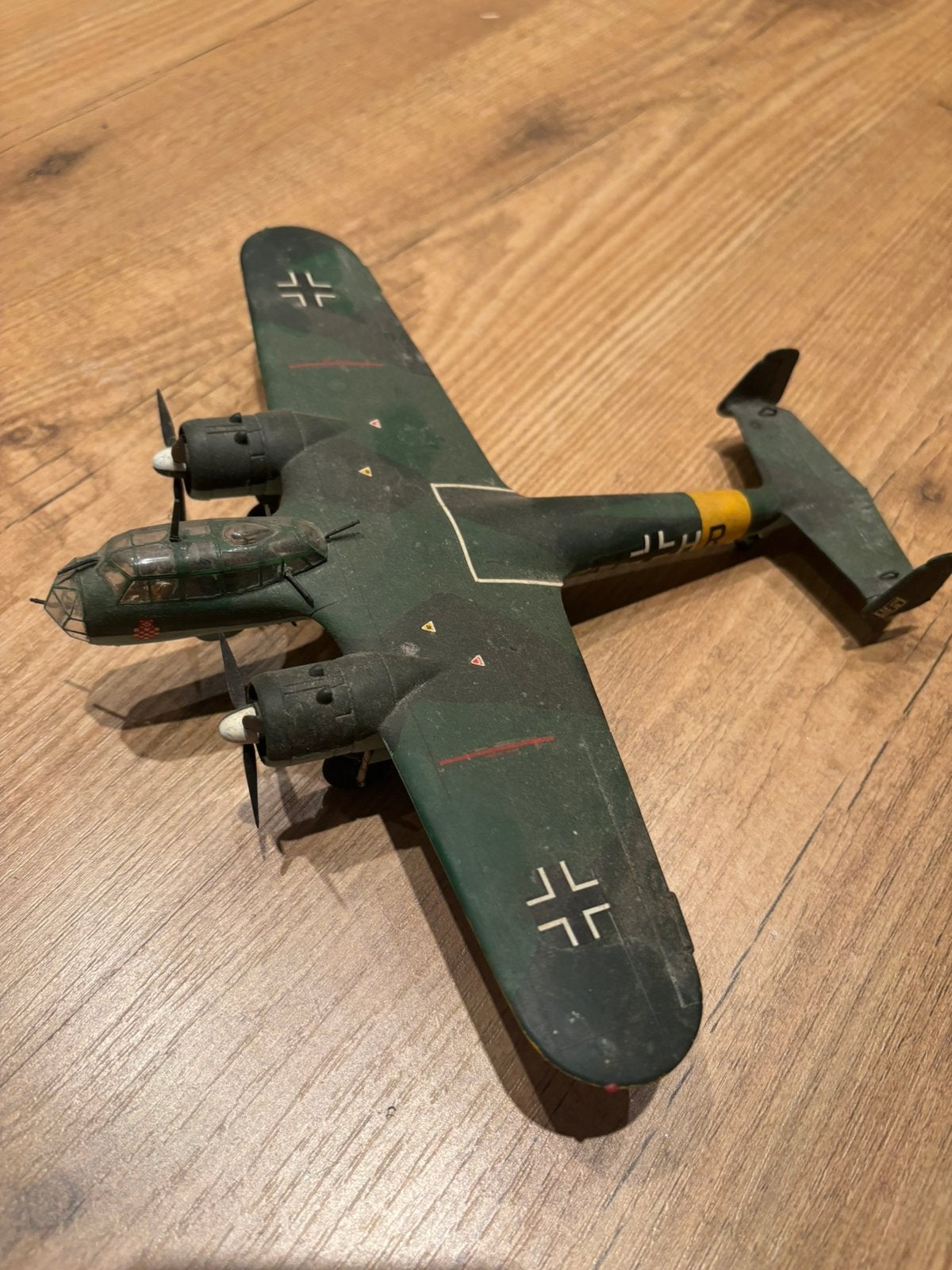 1/72 Dornier Do 17 Duitse bommenwerper WW2 gebouwd model, 1:72 tot 1:144, Gebruikt, Italeri, Ophalen of Verzenden