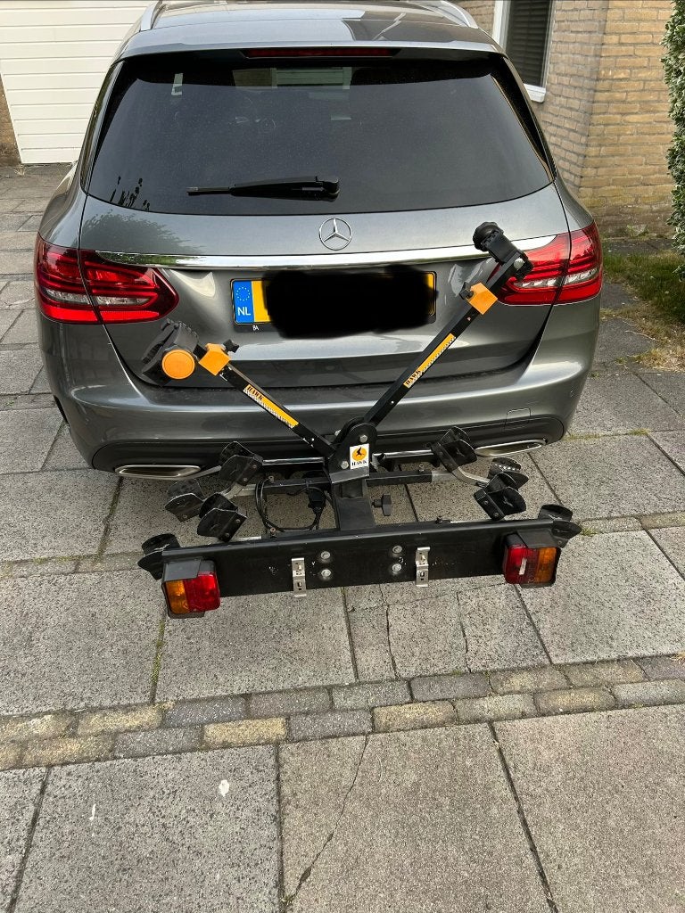 Splinder fietsendrager, Ophalen, Gebruikt, Brede banden, 2 fietsen