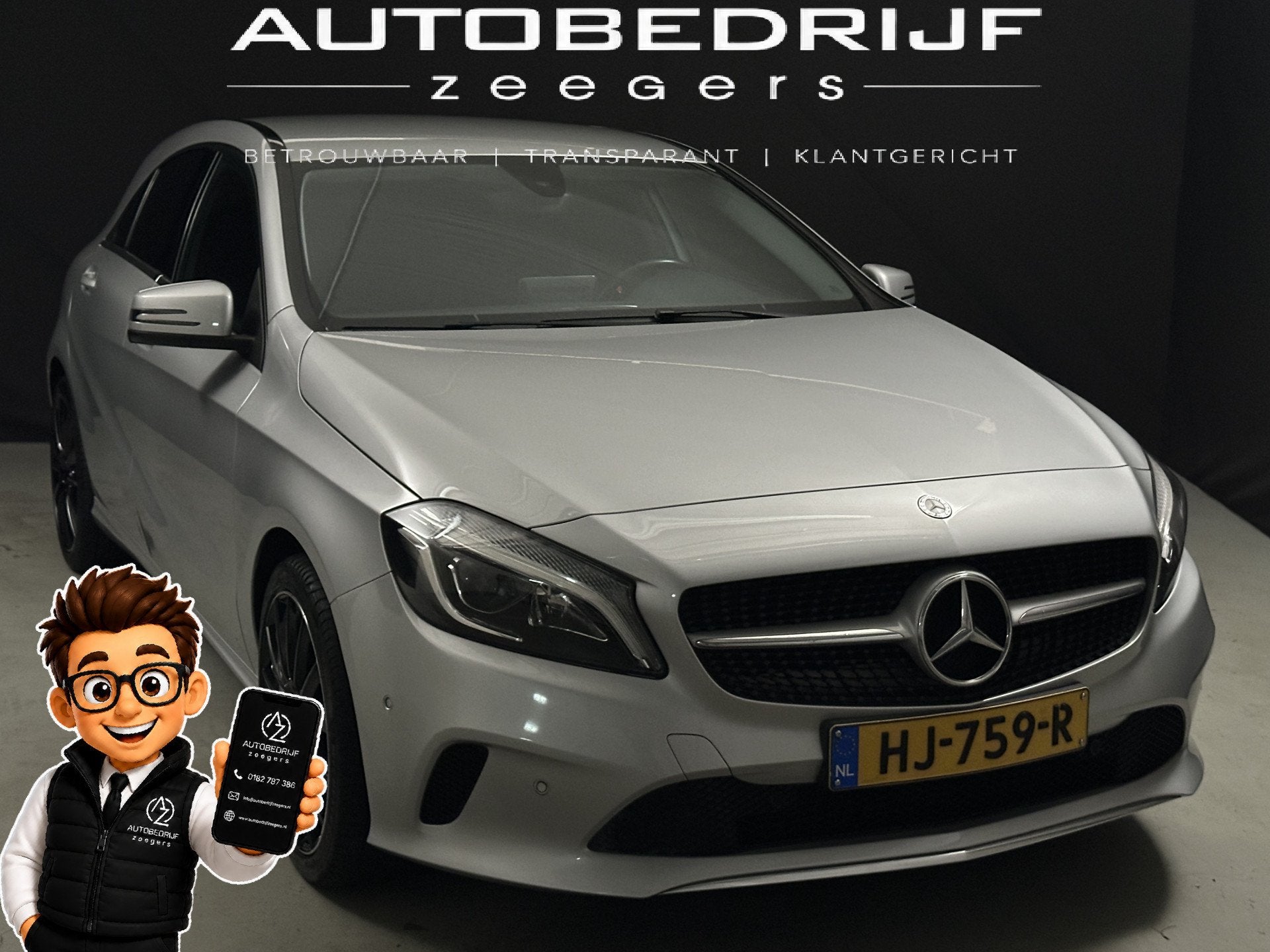 Mercedes-Benz A-Klasse 160 Ambition *Navi*NAP*Zeer goed onde, Auto's, Voorwielaandrijving, Gebruikt, Euro 6, 4 cilinders
