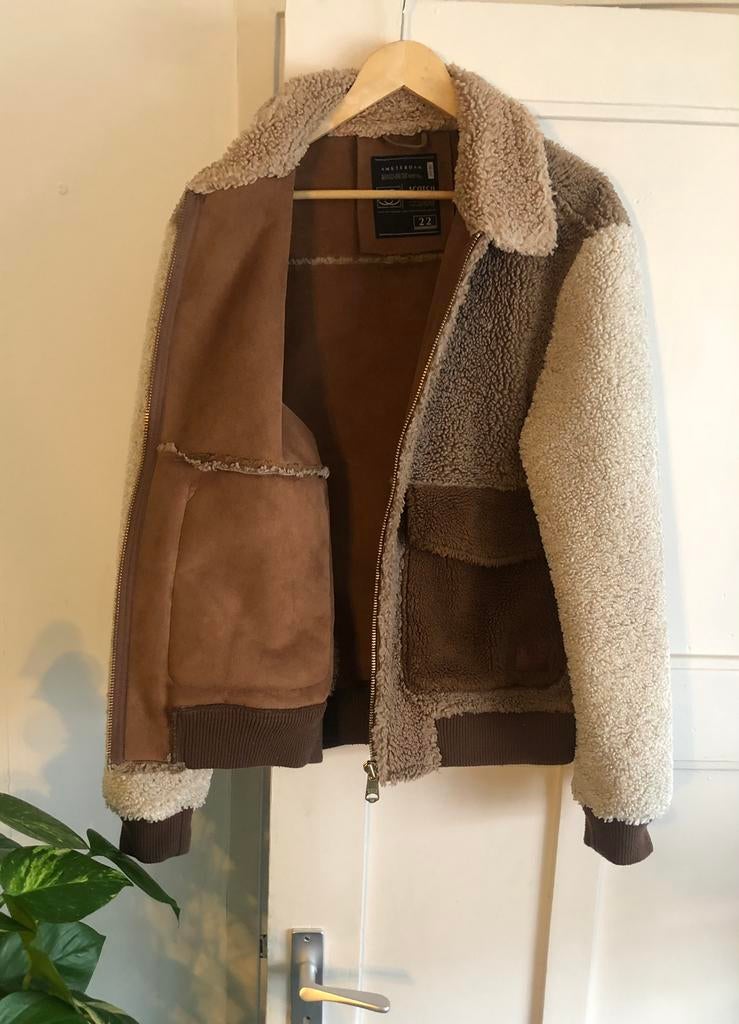Teddy Jas Scotch & Soda, maat XL, Kleding | Heren, Verzenden, Zo goed als nieuw, Maat 56/58 (XL), Bruin