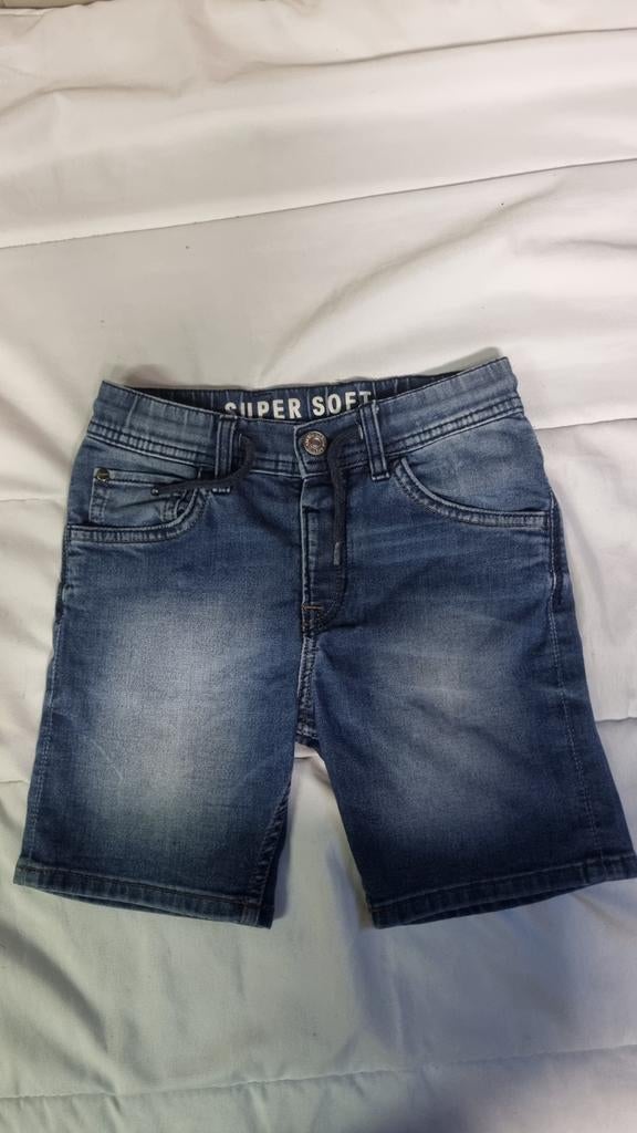 Korte spijkerbroek maat 116 supersoft, Ophalen of Verzenden, Gebruikt, Jongen, Broek