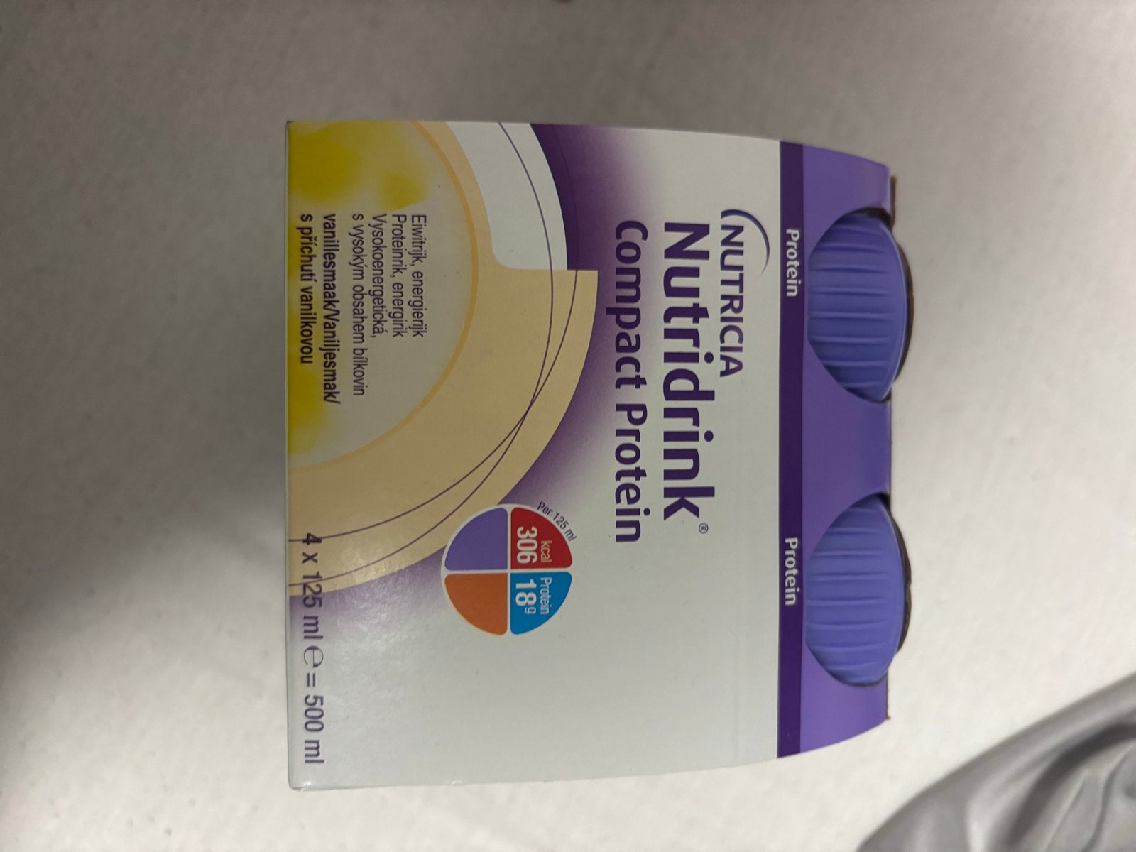 Nutridrink Compact Protein Vanille 4x125ml, Ophalen of Verzenden, Nieuw, Babyvoedingmaker, Nutrilon