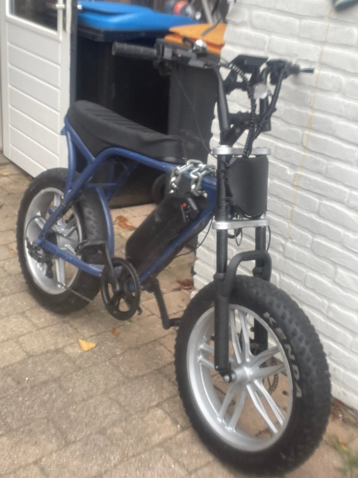 V8 Custom Fatbike - Unieke Elektrische Fiets, Ophalen, Staal, 20 tot 24 inch, Zo goed als nieuw