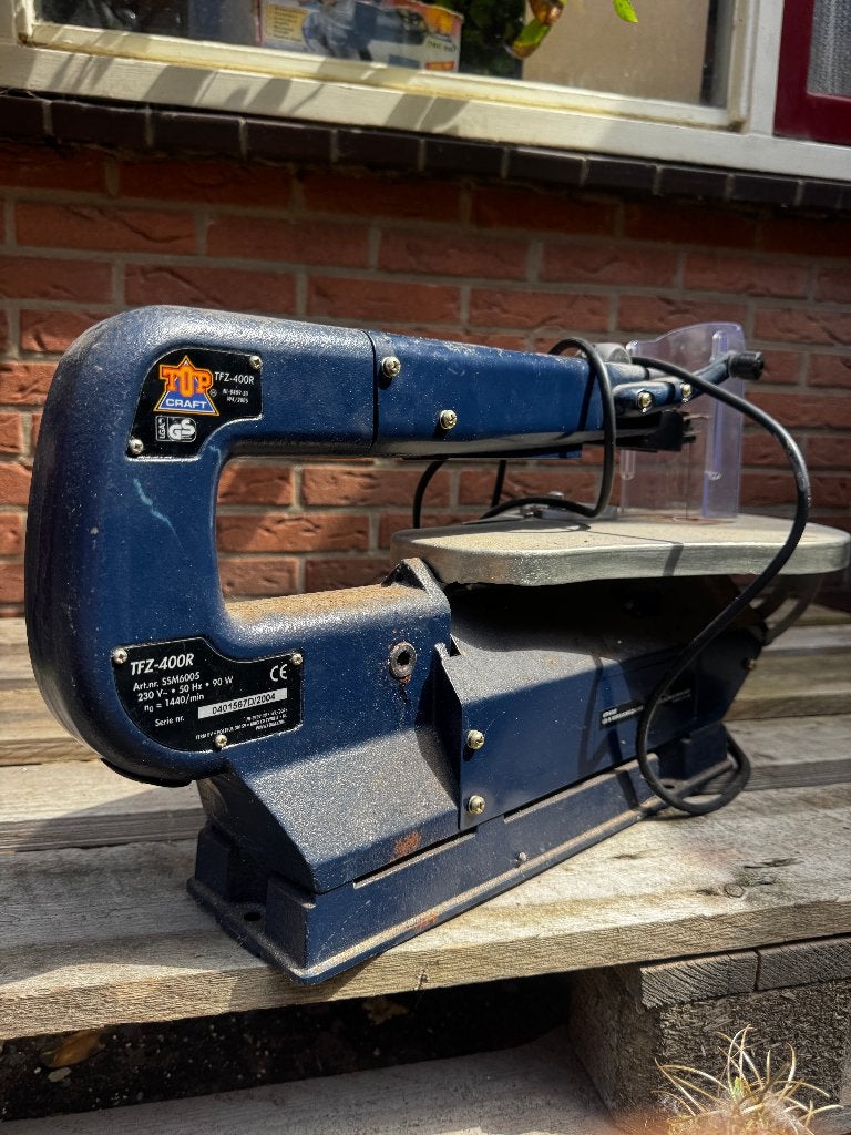 Top Craft figuurzaag TFZ-400R  (scroll saw), Ophalen, Gebruikt, Top Craft, 30 tot 70 mm