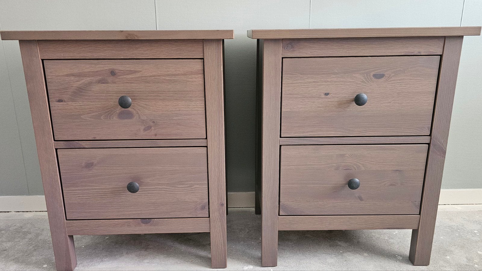2 Hemnes nachtkastjes, Ophalen, Gebruikt