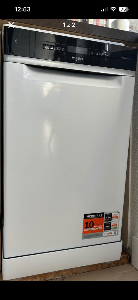 Whirlpool WSFO 3O34 PF vaatwasser – in zeer goede staat, Ophalen, Zo goed als nieuw, Vrijstaand