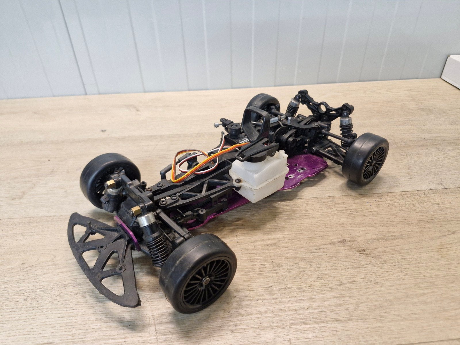 hpi rs4 chassis 1/10, Ophalen of Verzenden, Gebruikt, Nitro, Auto onroad