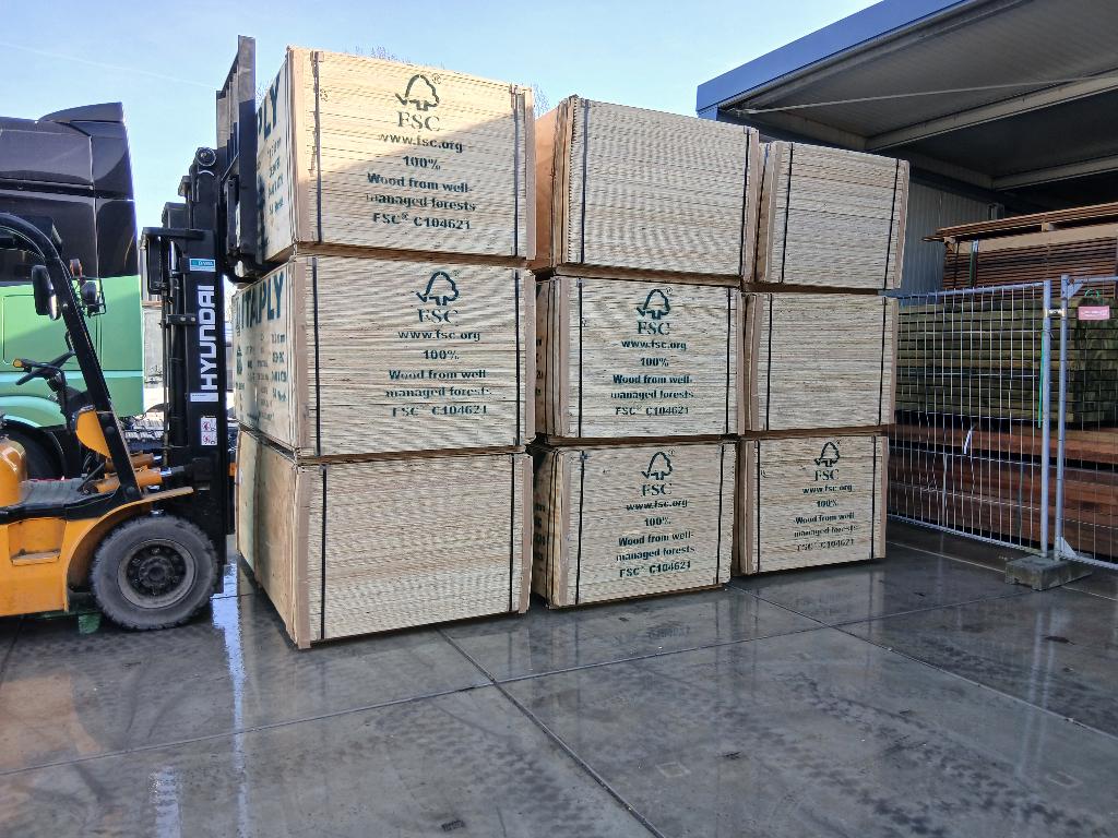Vol pak 50 x underlayment 122x244 TG voor € 1.350,- incl btw, Ophalen, Nieuw, Hout, Minder dan 20 mm