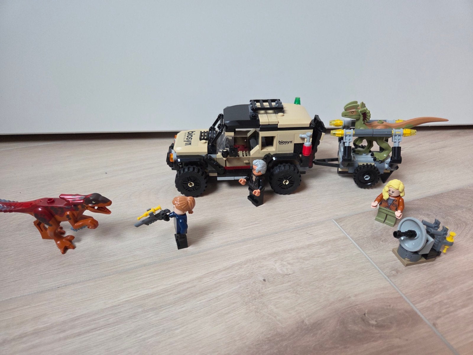 LEGO Jurassic World 76951 Pyroraptor & Dilophosaurus transpo, Jurassic World, Lego, Ophalen of Verzenden, Zo goed als nieuw