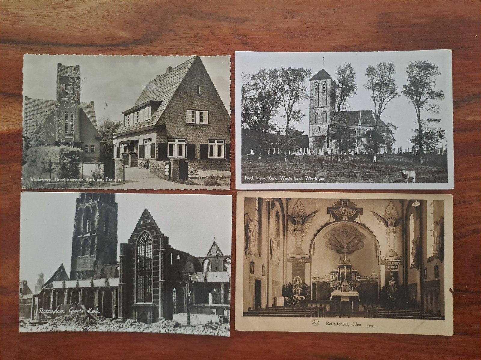partij kleinformaat kerken 40 stuks, Verzamelen, Ansichtkaarten | Nederland, Ophalen of Verzenden, 1940 tot 1960