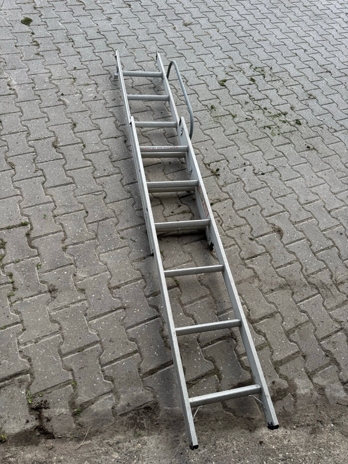 Uitschuifbare aluminium vlizo trap, Doe-het-zelf en Verbouw, Gebruikt, Trap, Ophalen of Verzenden, Opvouwbaar of Inschuifbaar
