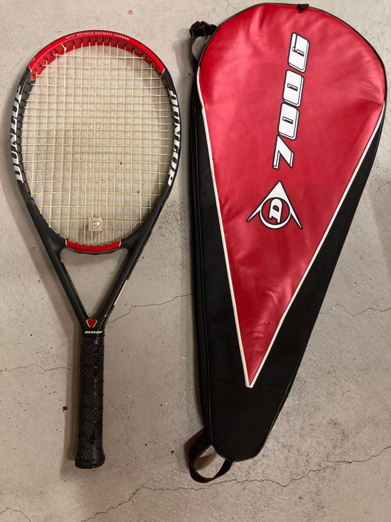Dunlop 700G Tennisracket met hoes, Ophalen, Gebruikt, Racket, Dunlop