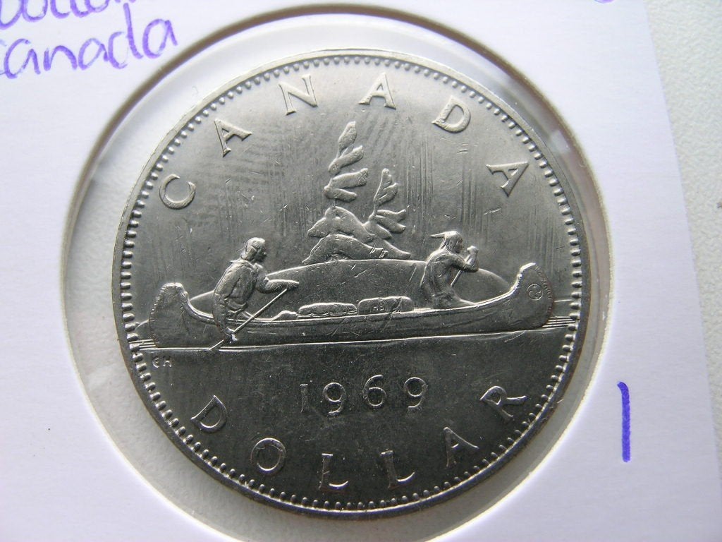Dollar 1969 Canada, Ophalen of Verzenden, Noord-Amerika, Losse munt