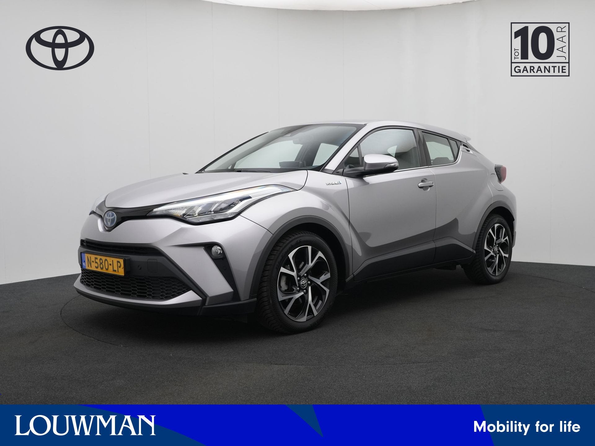 Toyota C-HR 2.0 Hybrid Dynamic (bj 2021, automaat), Auto's, 12 maanden, Stof, 4 cilinders, Origineel Nederlands