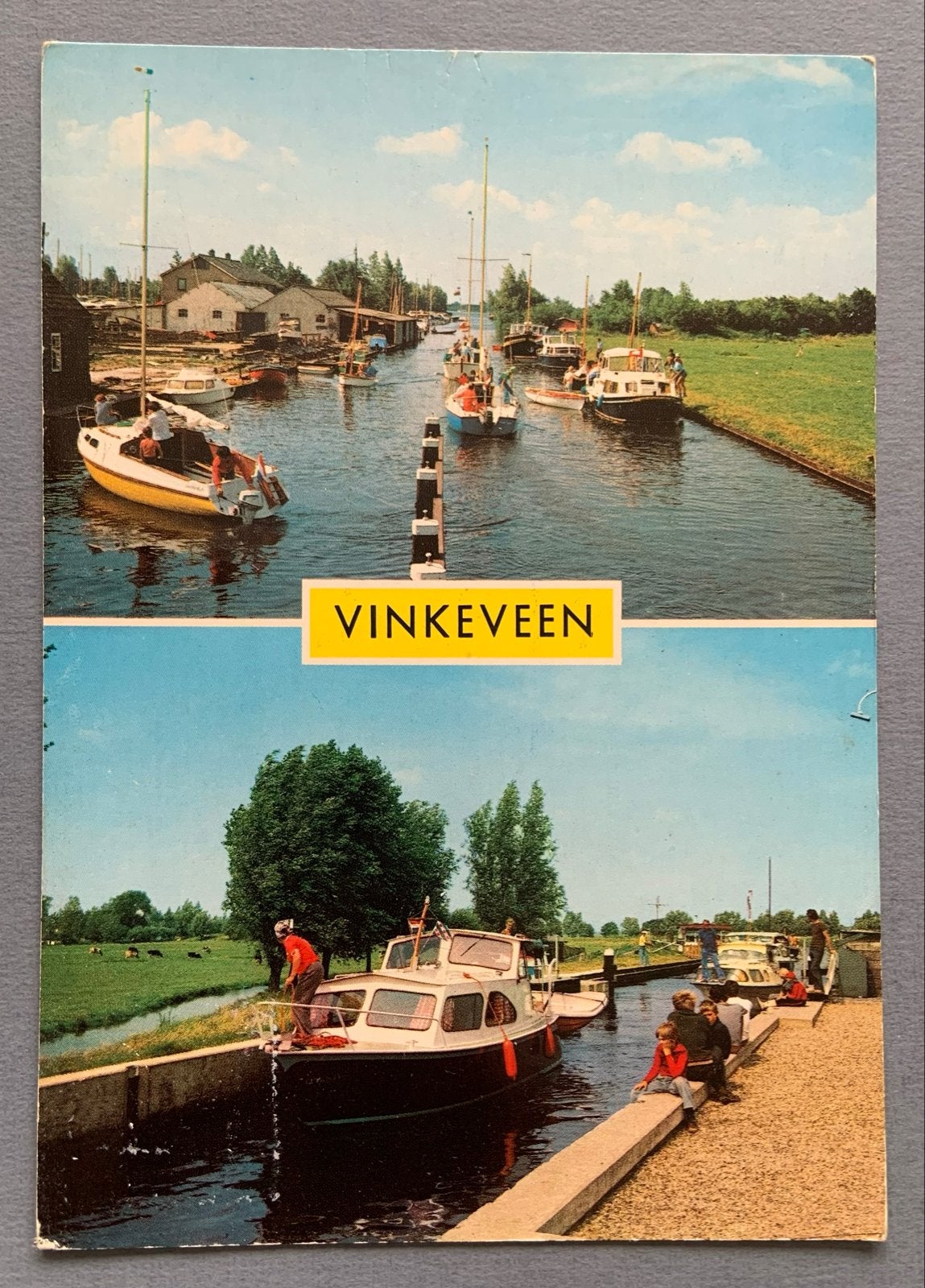 Vinkeveen Proostdijersluis - Gelopen, Verzenden, 1960 tot 1980, Gelopen, Friesland