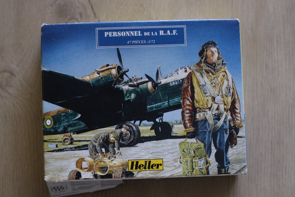Heller RAF Personeel Modelbouwset - 1:72 Schaal, 1:72 tot 1:144, Nieuw, Ophalen of Verzenden, Vliegtuig