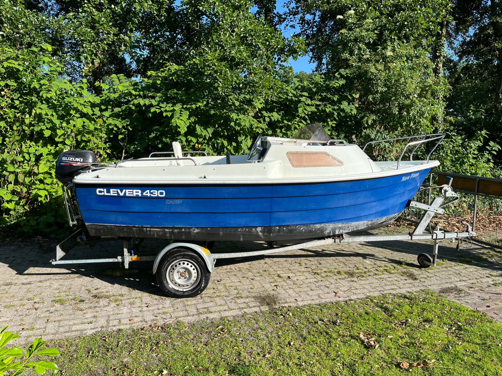 Clever 430 met Suzuki 9.9 4 takt., Watersport en Boten, Gebruikt, Elektrisch, 5 m, Ophalen of Verzenden