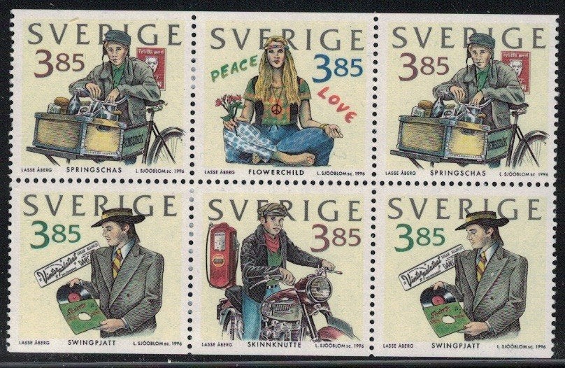 Y29 Zweden 1964/67 postfris, Postzegels en Munten, Verzenden, Zweden, Postfris