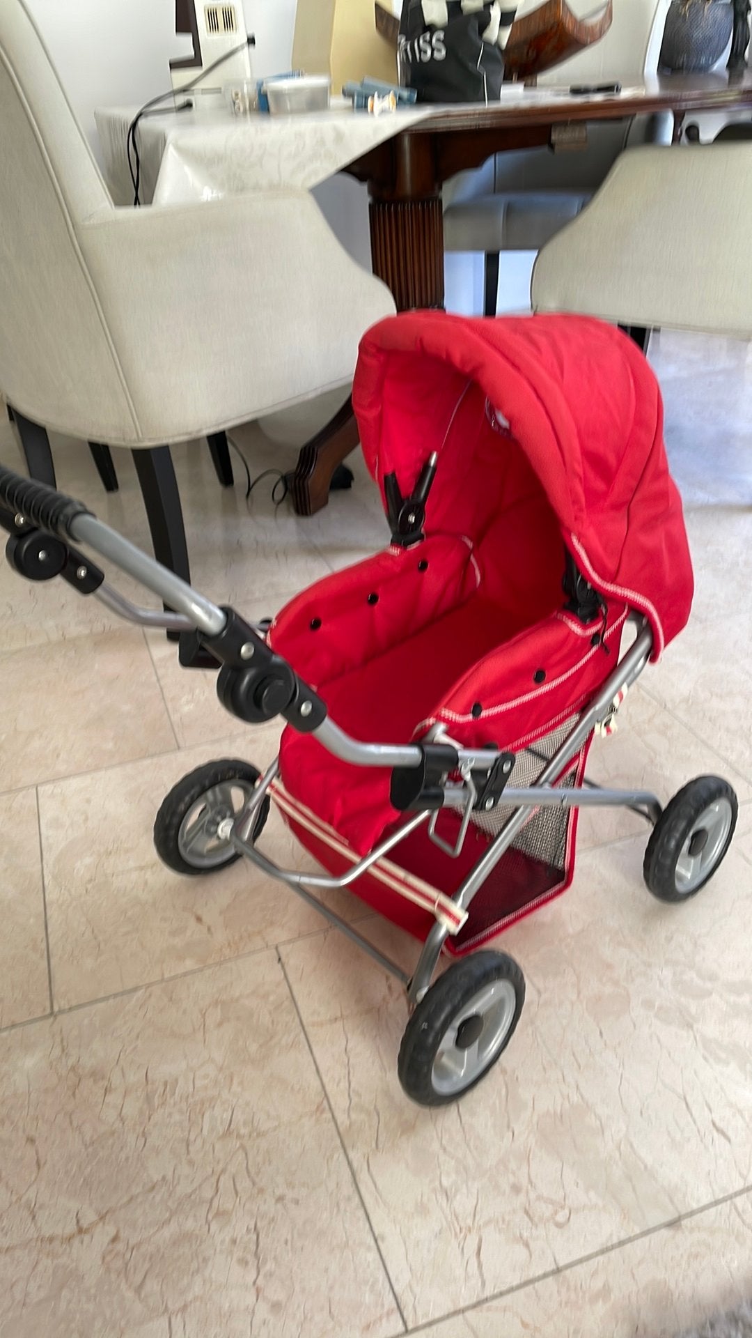 Poppenwagen klein, Ophalen, Zo goed als nieuw, Babypop