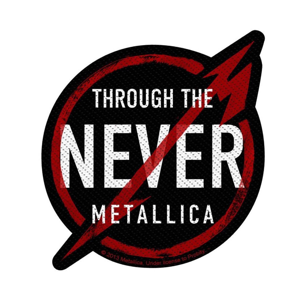 Metallica mooie through the never shaped 2013 patch 127, Verzenden, Nieuw, Kleding