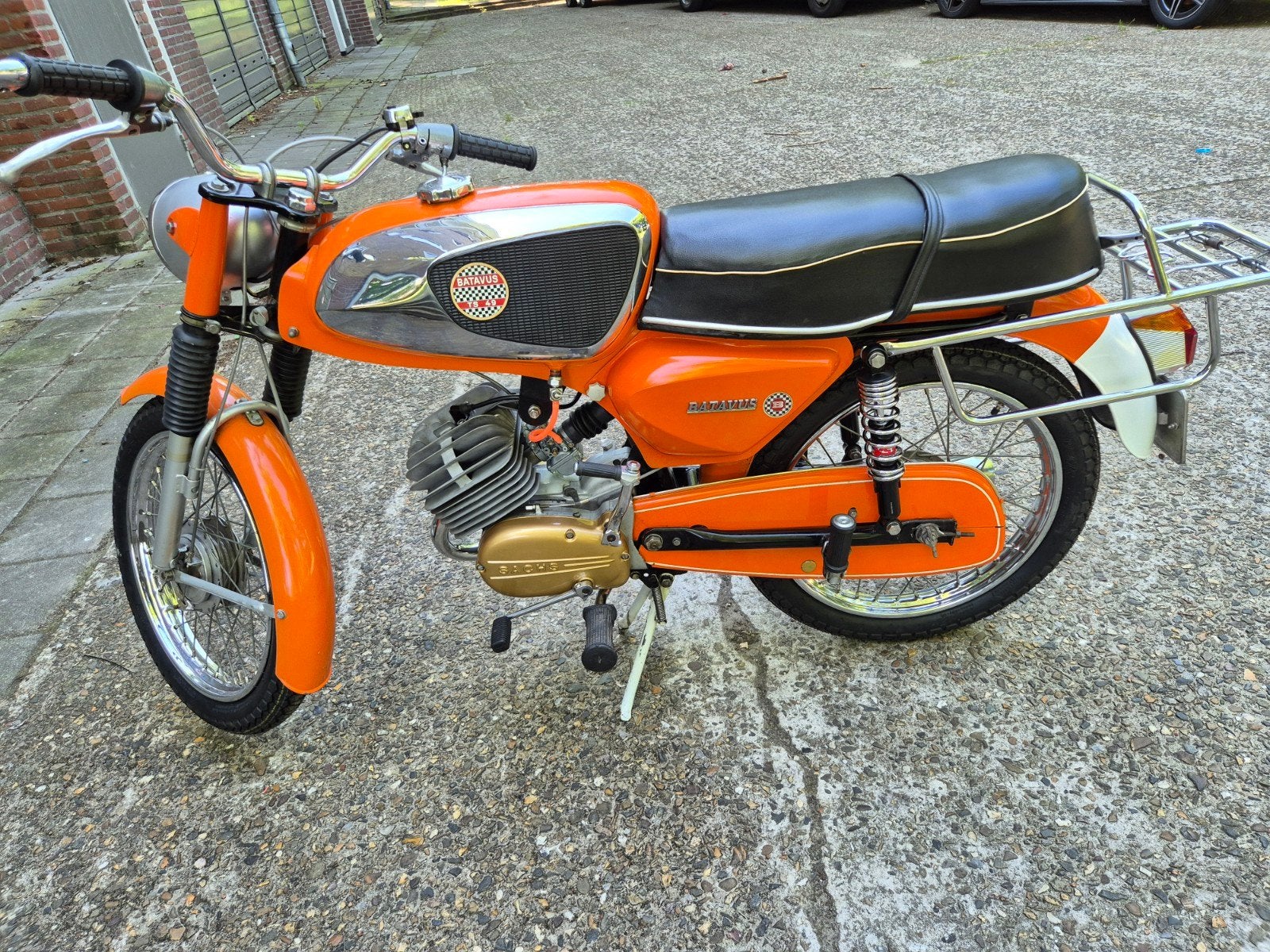 Batavus ts49 mk4 nieuwstaat, Fietsen en Brommers, Brommers | Oldtimers, Ophalen, Maximaal 45 km/u, Batavus, 4 versnellingen