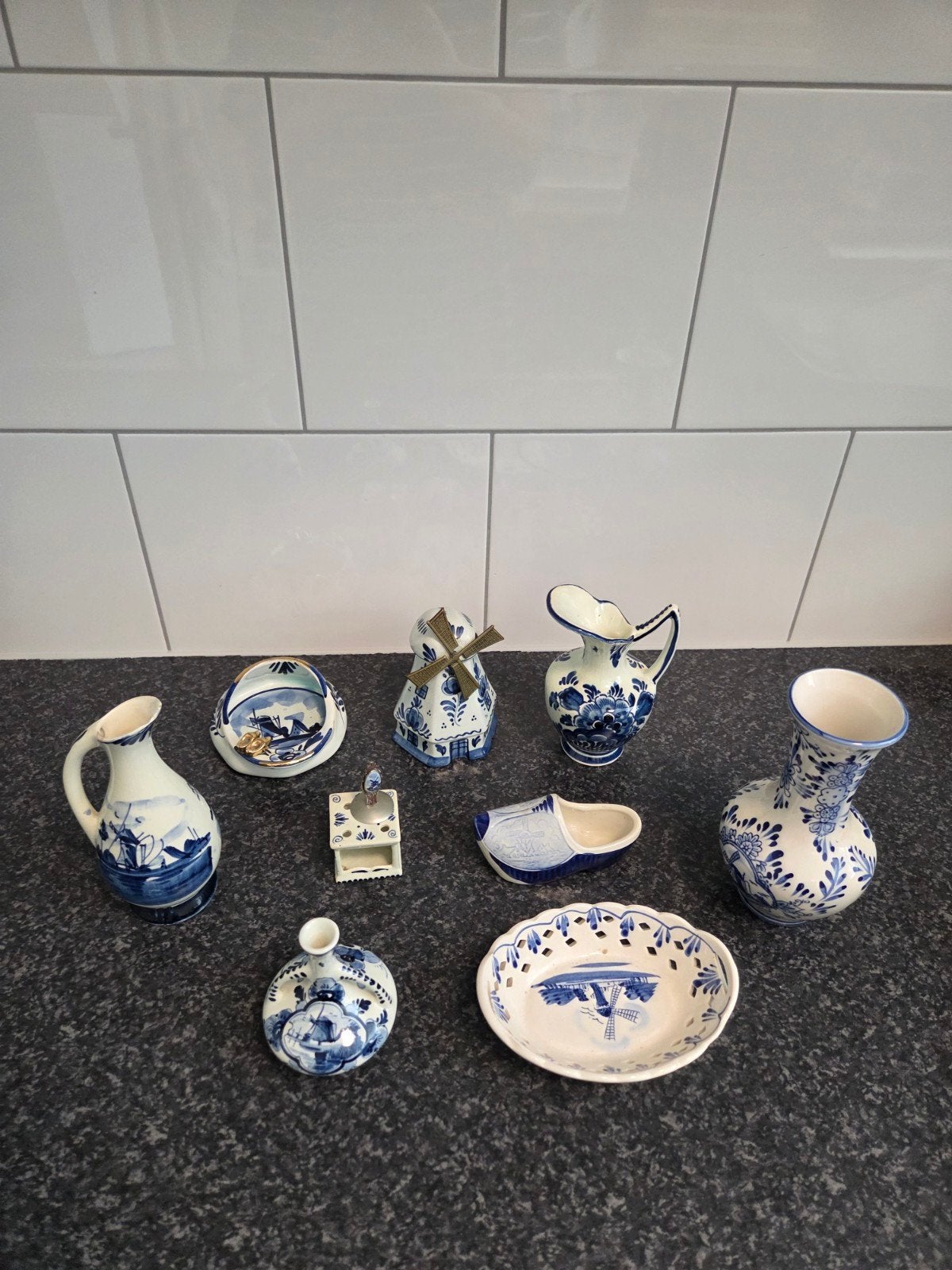 Verzameling Delfts Blauw Miniatuur Decoratie, Antiek en Kunst, Ophalen of Verzenden