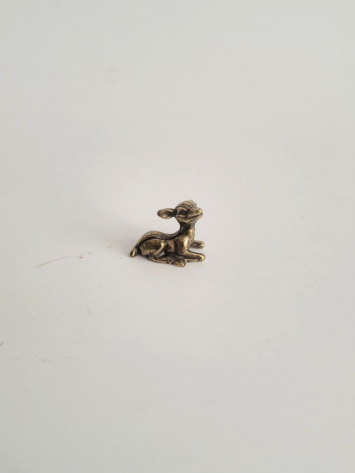 izgs miniatuur hert hertje messing beeldje letterbak, Ophalen of Verzenden