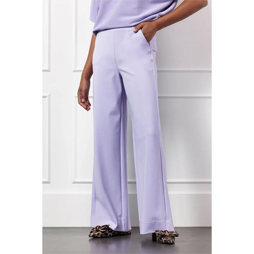 Studio Anneloes Lexie broek lila bonded travelstof mt XS, Kleding | Dames, Studio Anneloes, Paars, Ophalen of Verzenden, Zo goed als nieuw
