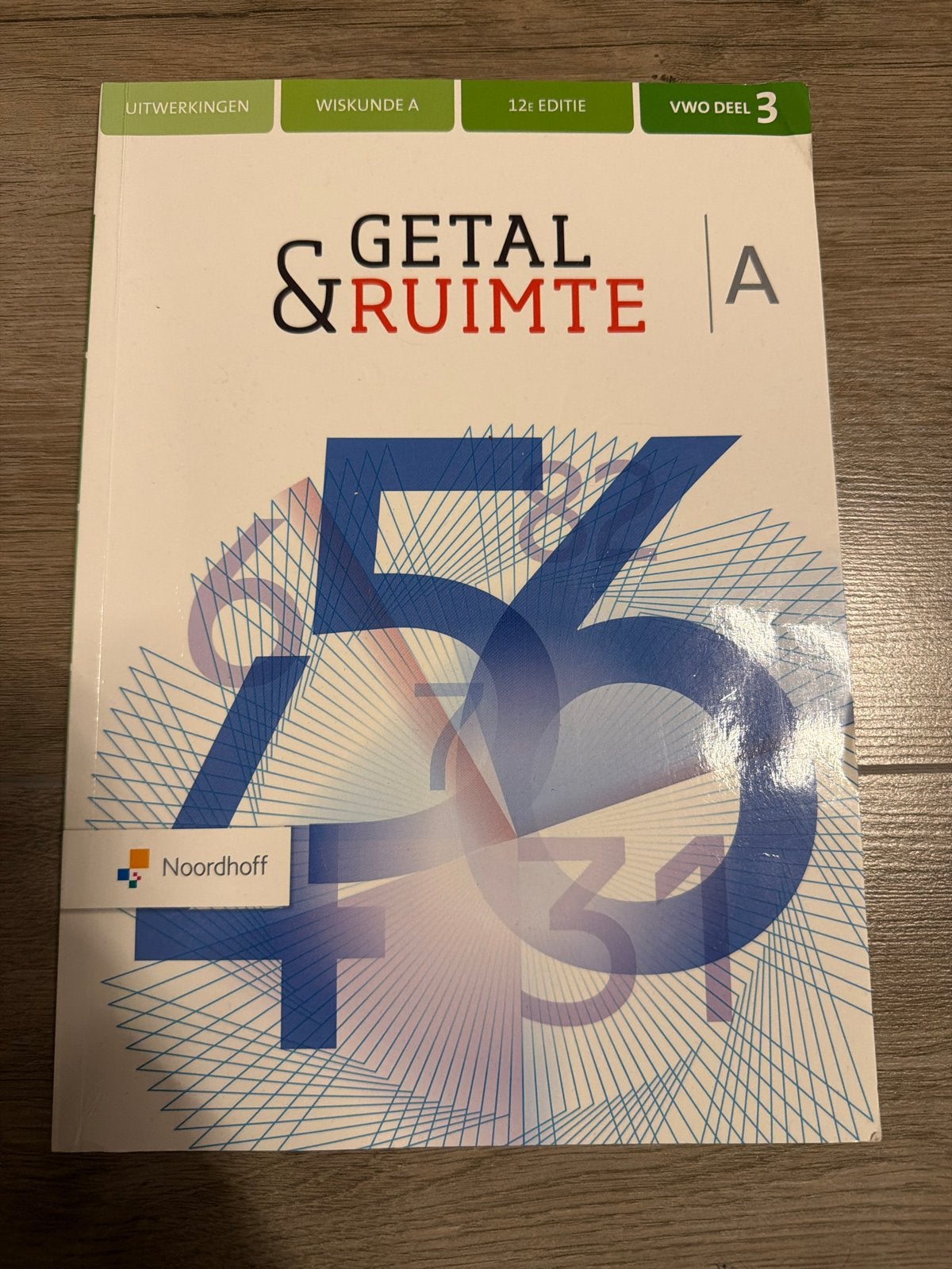 Getal & Ruimte VWO deel 3 Uitwerkingen Wiskunde A 12e editie, Boeken, Schoolboeken, Ophalen of Verzenden, Zo goed als nieuw, VWO