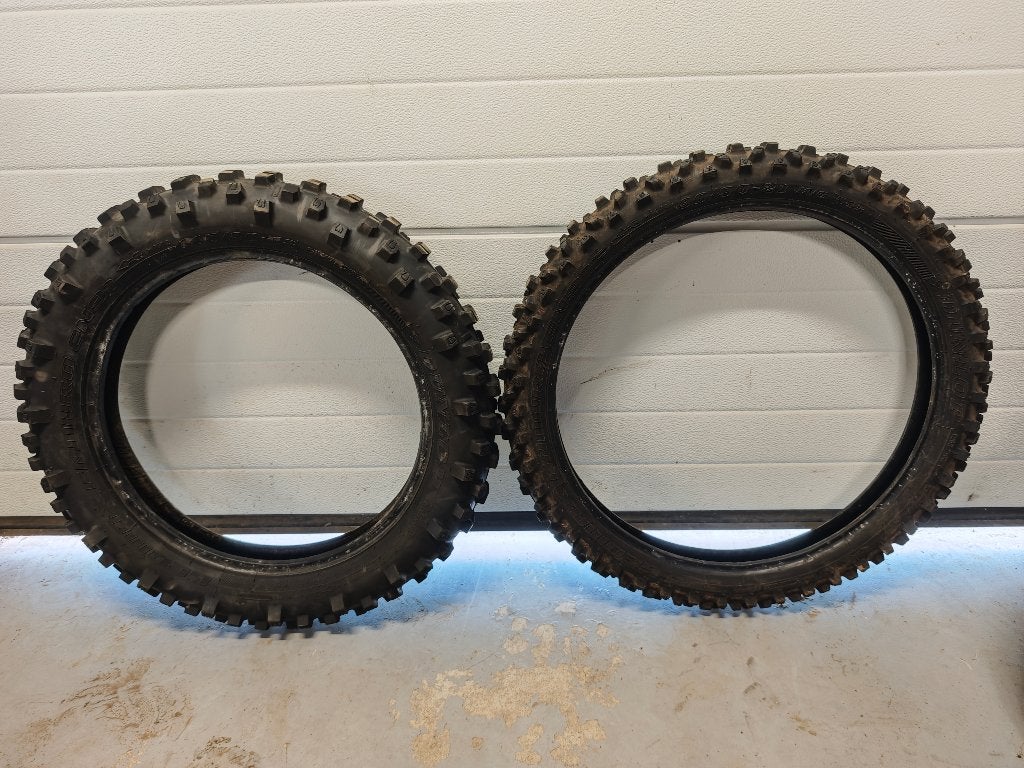 Dunlop Geomax EN91 18/21 inch, Motoren, Ophalen, Gebruikt