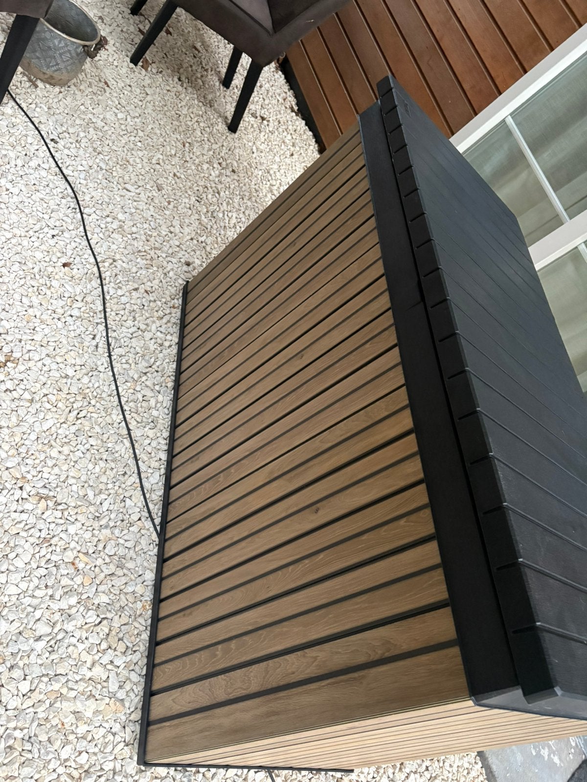 Keter Venetian Opbergbox - 570L - 142.5x65.3x78.2cm - Bruin, Tuin en Terras, Bergingen en Tuinkasten, Ophalen, Nieuw, Kunststof