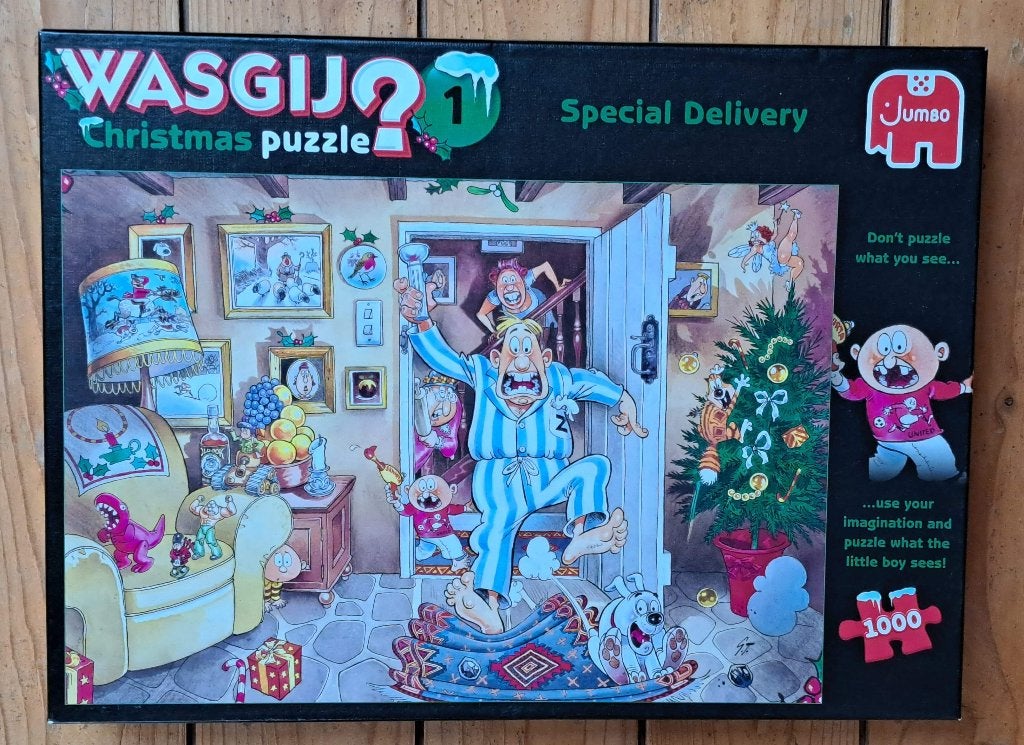 Wasgij puzzel Christmas 1, Ophalen of Verzenden, 500 t/m 1500 stukjes, Gebruikt, Legpuzzel