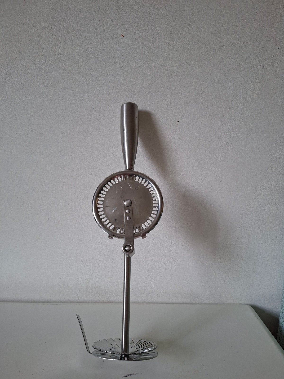 Vintage Zena Rahmschläger slagroomklopper RVS Zwitserland, Zilver, Ophalen of Verzenden, Metaal, Overige merken