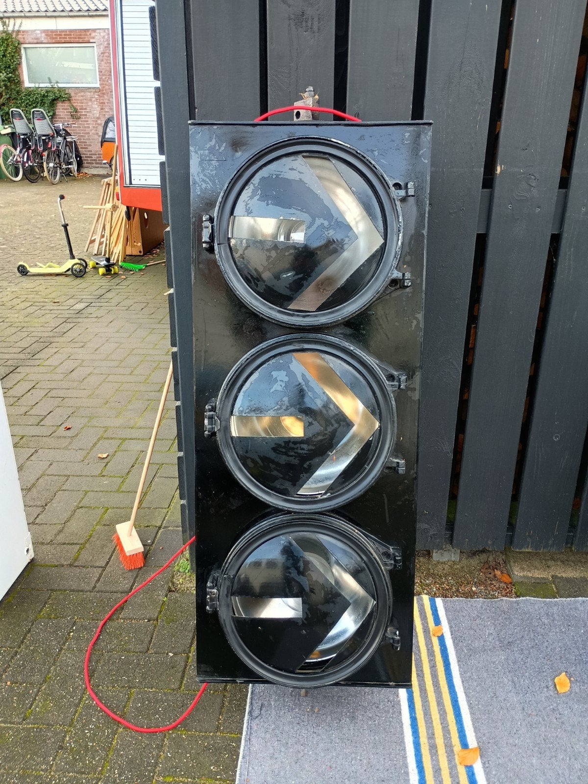 Retro stoplicht, verlichting, huis, sfeer, slaapkamer, Overige merken, Gebruikt, Zwart, Industrieel