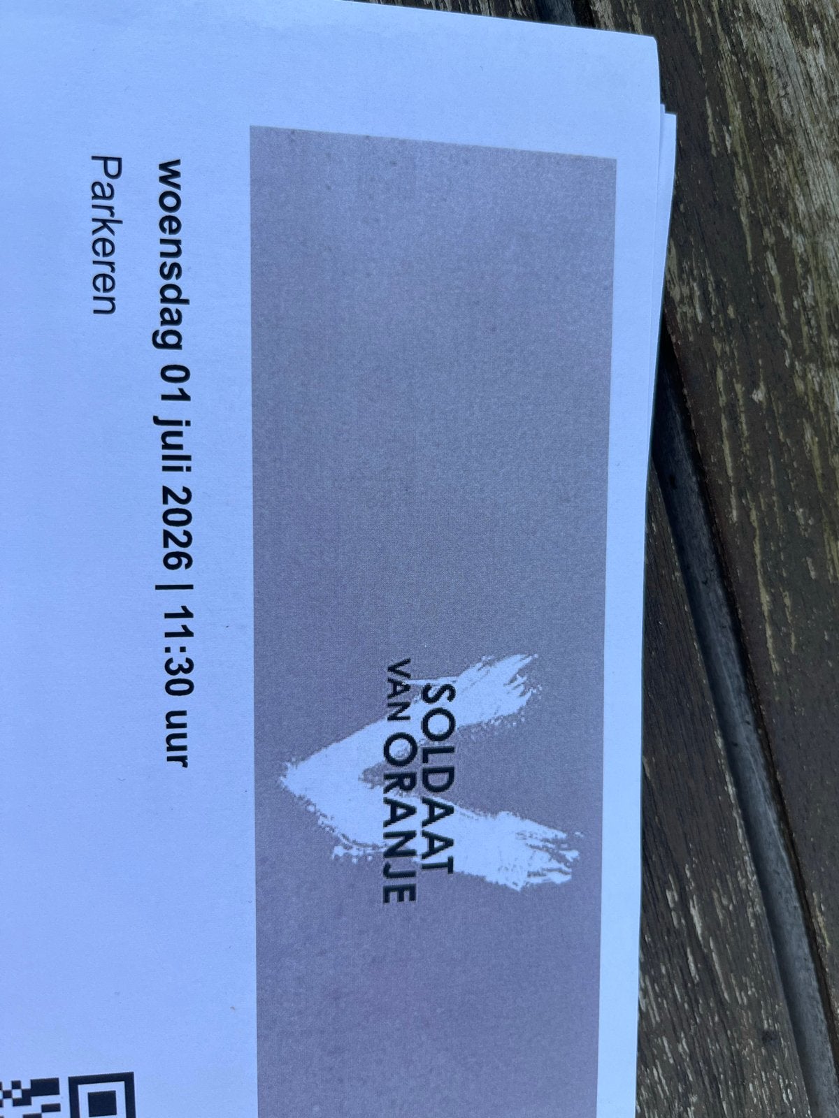 Soldaat van oranje parkeren 1 juli, Eén persoon, Juli