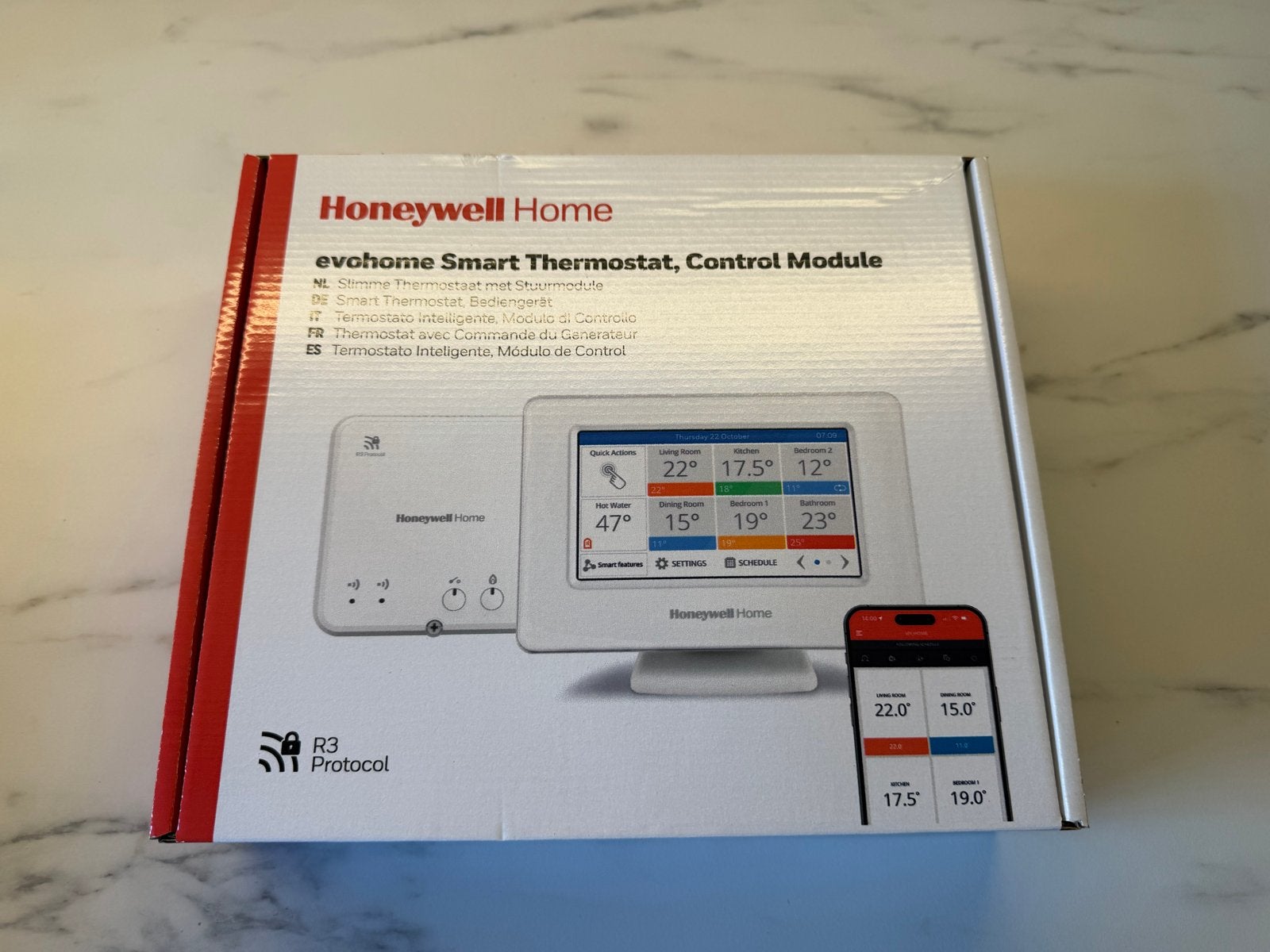 Honeywell Smart Systeem en Radiatorregelaars, Thermostaat, Minder dan 30 cm, Verzenden, Nieuw