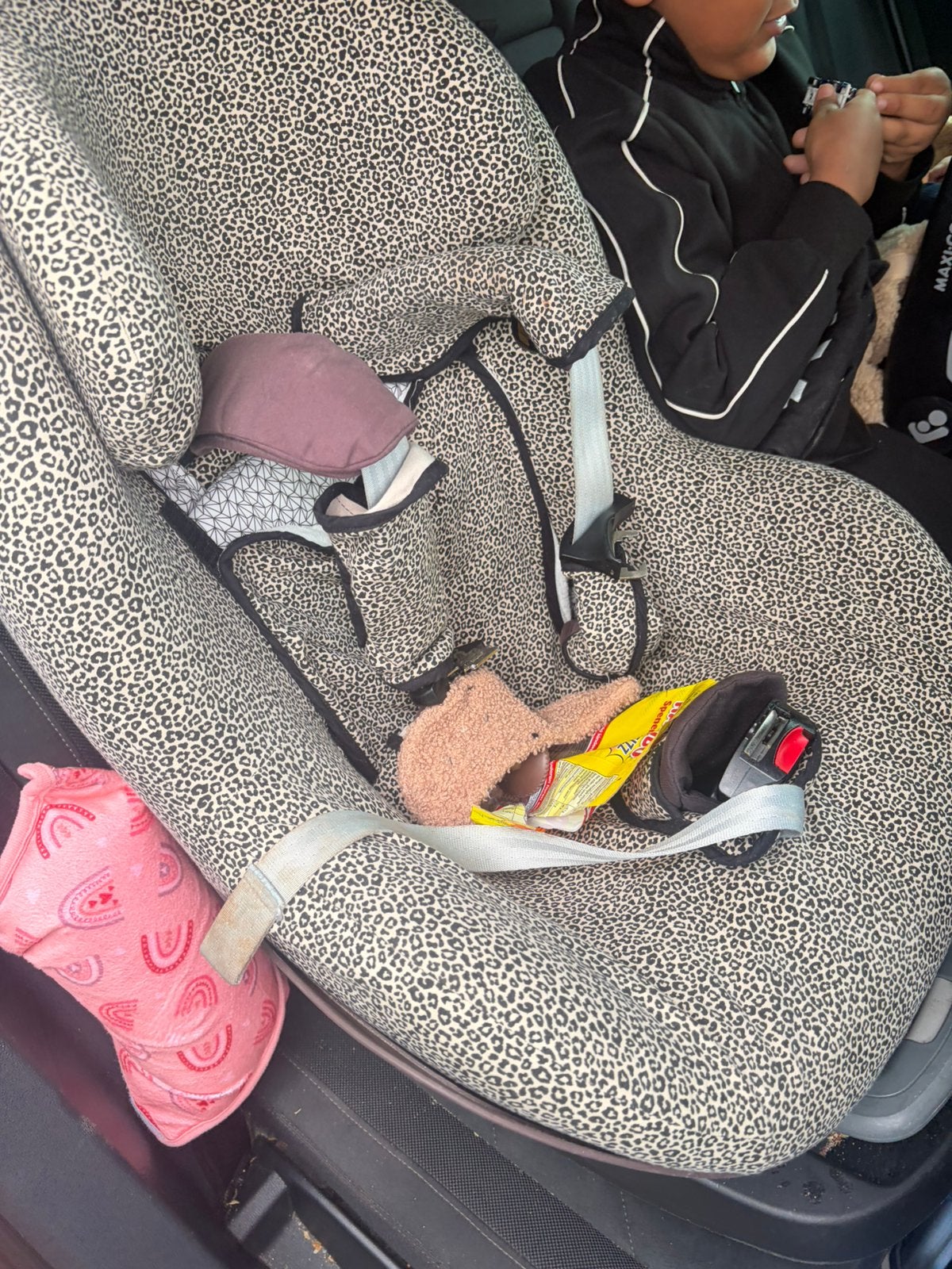 Maxi cosi pearl autostoel isofix ukki hoes erom panterprint, Ophalen of Verzenden, Zo goed als nieuw