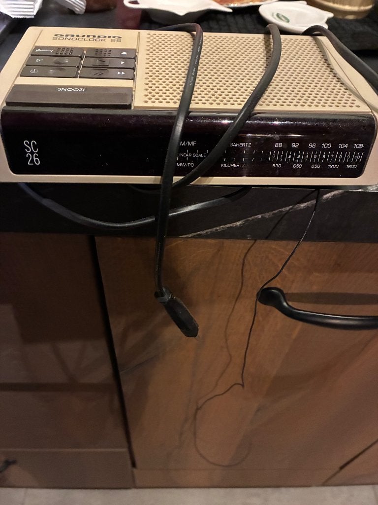 Vintage Grundig sonoclock 26 wekkerradio, Verzenden, Gebruikt, Overige typen