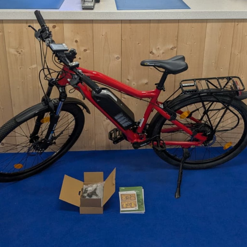 Villette le Chamois elektrische fiets rood accu 250W NIEUW, Flex Ltd., Zo goed als nieuw, https://flex.com/contact-us, Nobelstraat 10, 5807 GA Oostrum LB, Limburg, Nederland