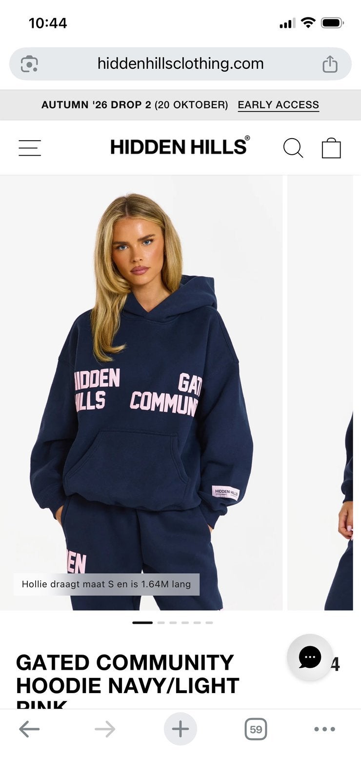Hidden hills hoodie gezocht!, Kleding | Dames, Verzenden, Zo goed als nieuw, Maat 36 (S), Blauw