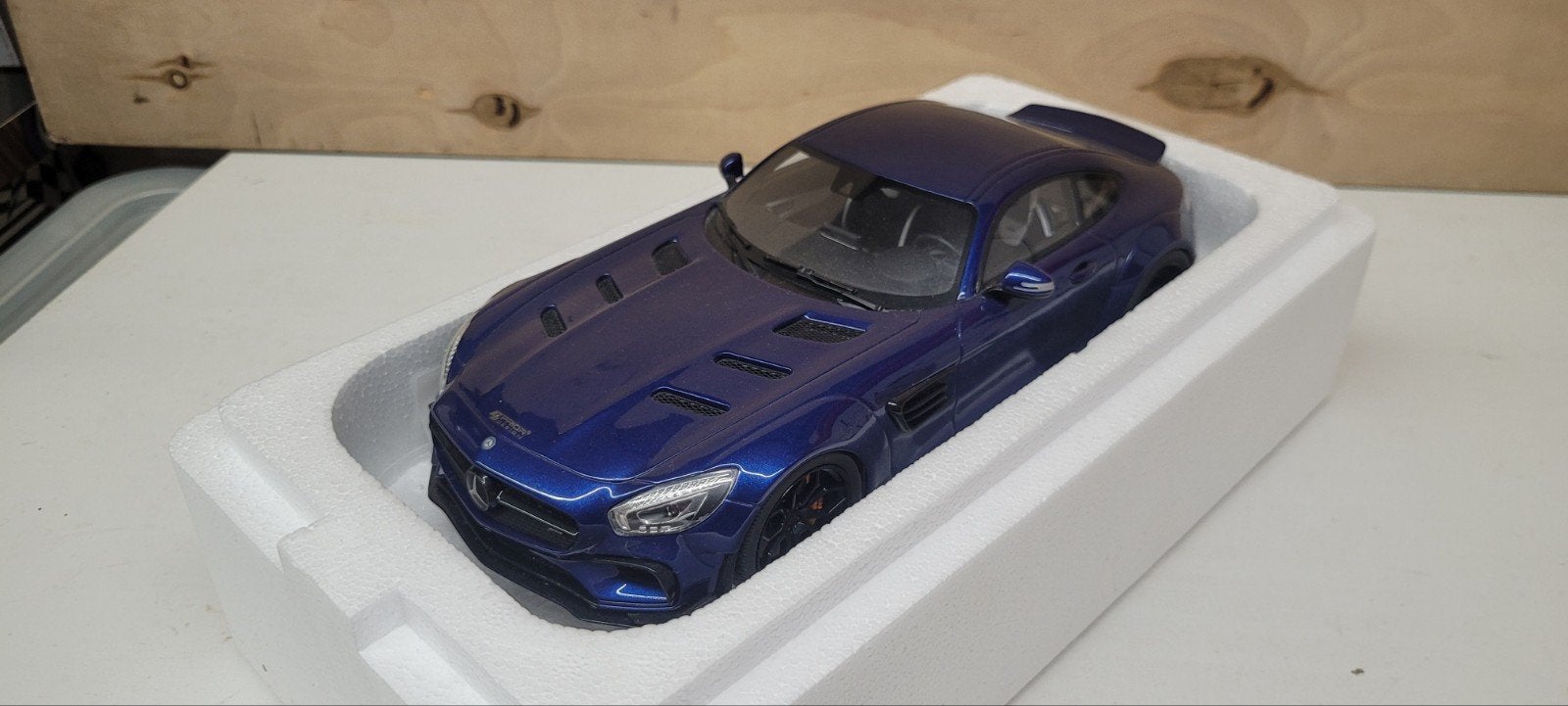 GT Spirit Mercedes AMG GT Prior Design, Ophalen of Verzenden, Zo goed als nieuw, Auto, Overige merken