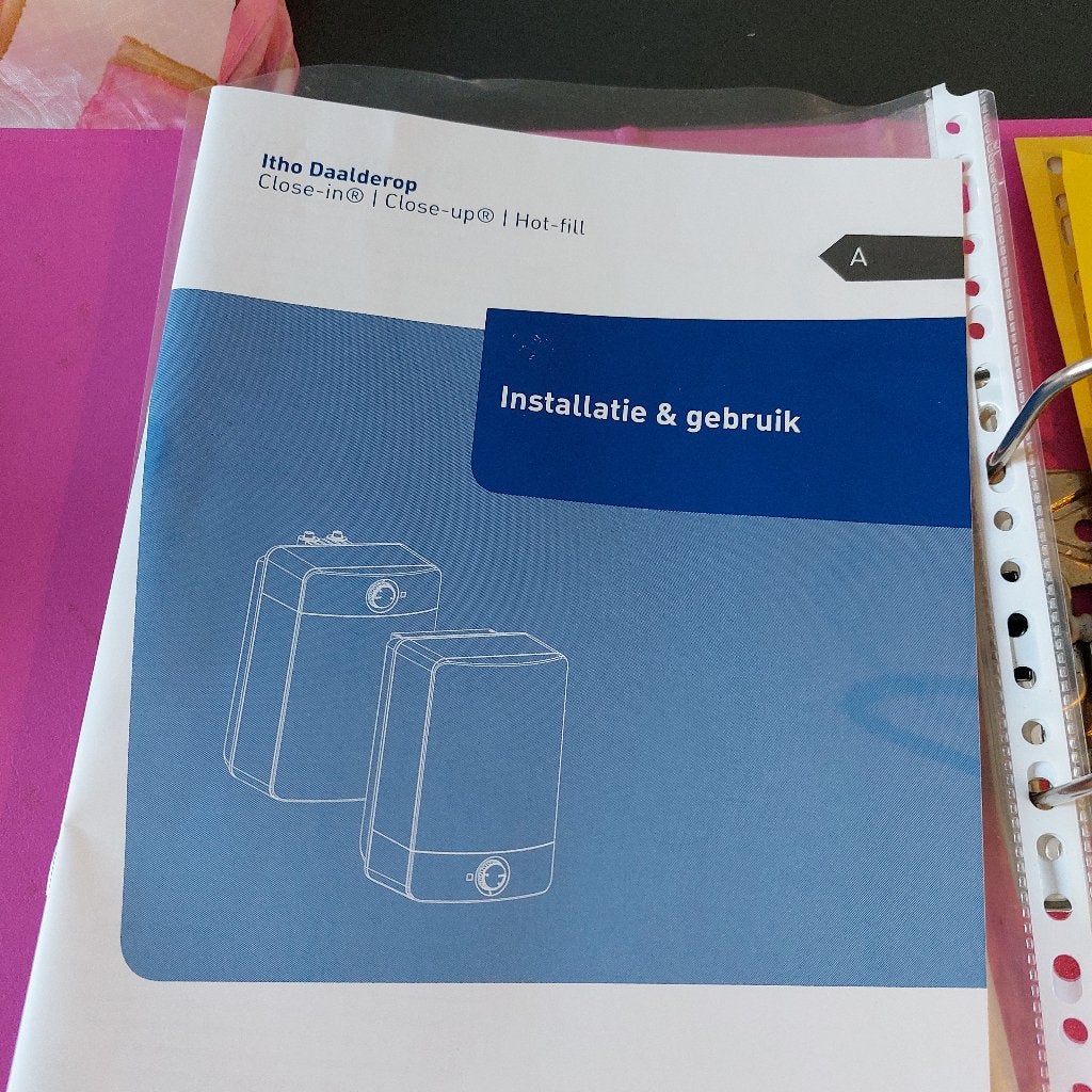 keuken boiler, Ophalen