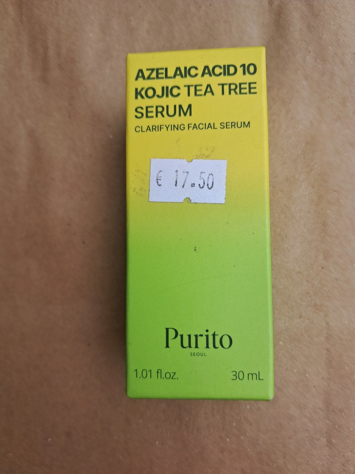 korean skincare Purito Azelaic Acid 10 Kojic Tea Tree Serum, Ophalen of Verzenden, Nieuw, Gehele gezicht, Verzorging