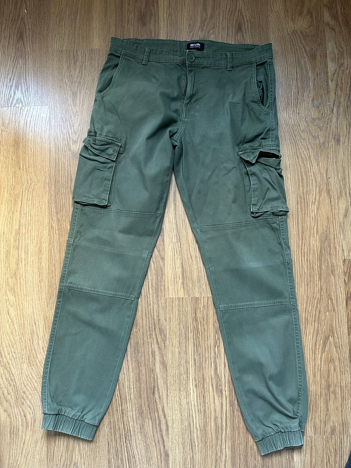 Only & Sons Cargo Broek - Maat 33/36, Ophalen of Verzenden, Gedragen, Overige maten, Groen