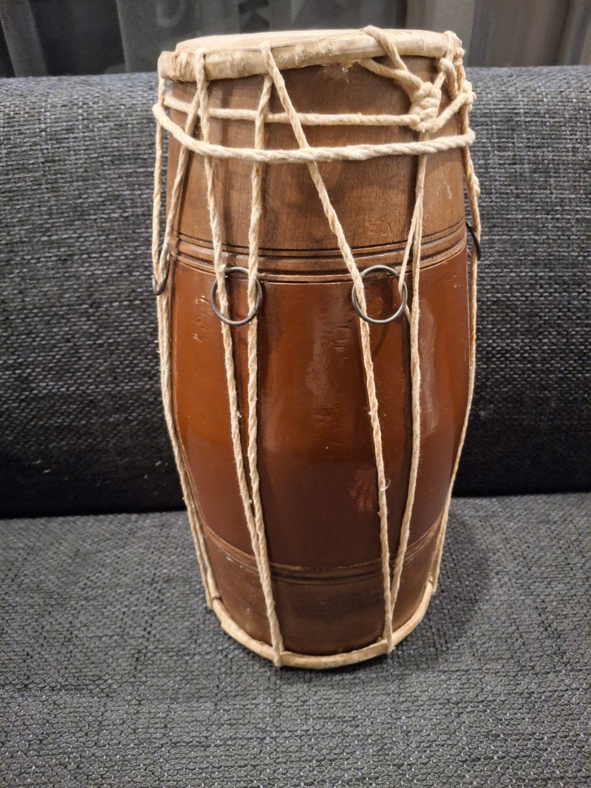 Chautaal Mini Dholak - Handgemaakt Indiaas-instru, Ophalen, Gebruikt, Overige merken