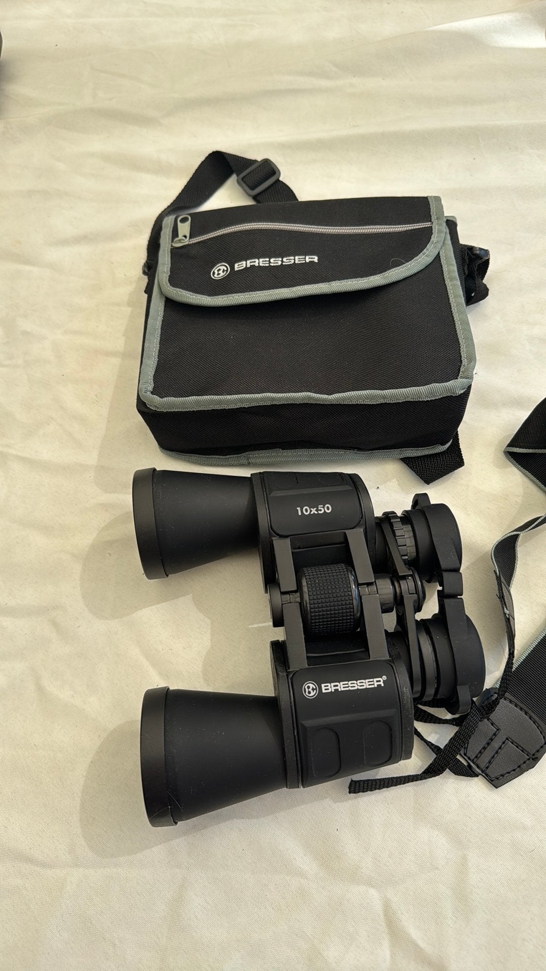 Verrekijker 10x50, Bresser, met draagtas, Audio, Tv en Foto, Optische apparatuur | Verrekijkers, Ophalen of Verzenden, Zo goed als nieuw