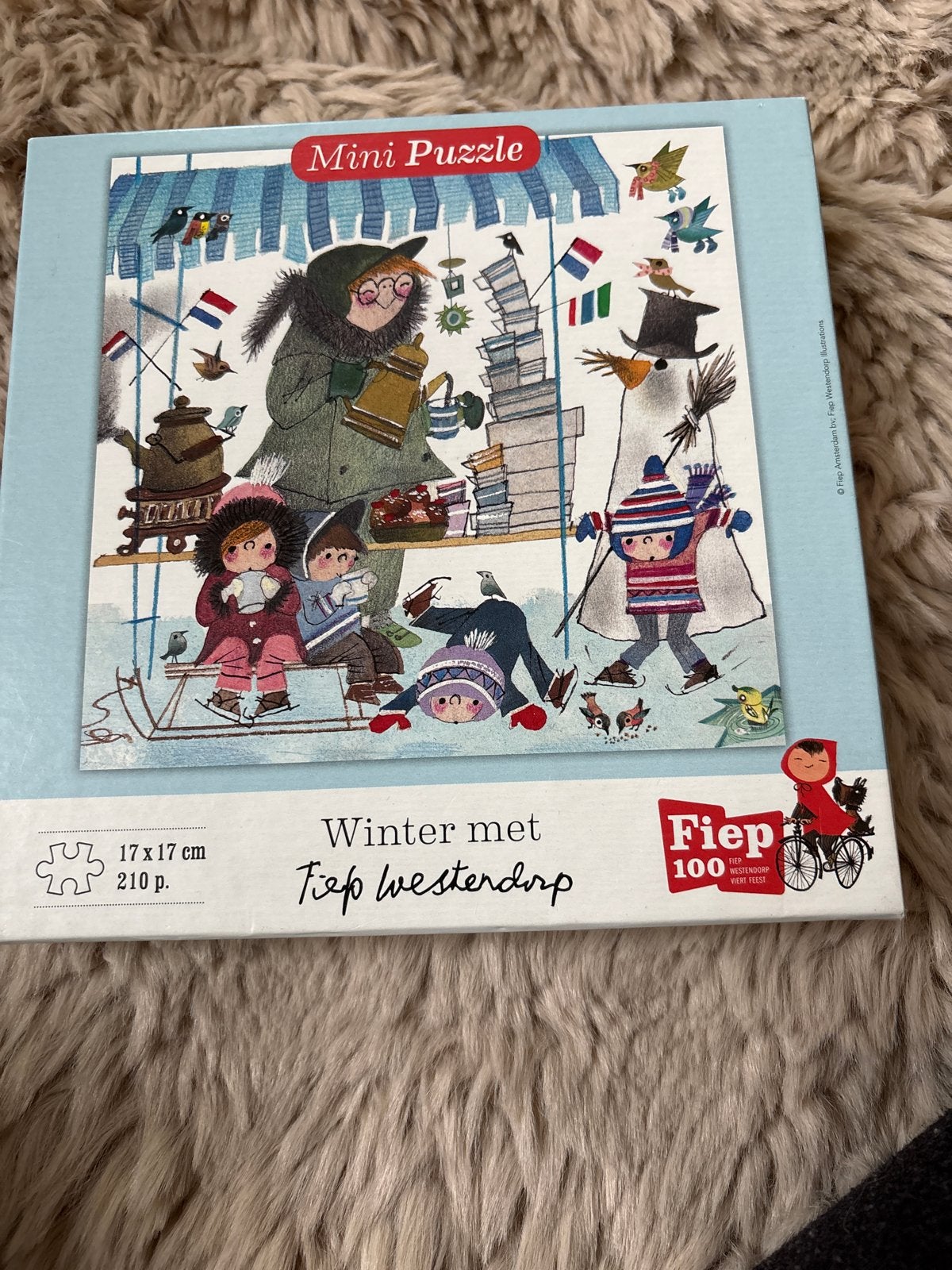 Mini Puzzle Winter met Fiep Westendorp (210 stukjes), Ophalen of Verzenden, Meer dan 50 stukjes, Nieuw, 6 jaar of ouder