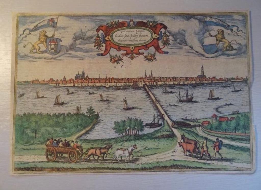 Gravure kampen, Antiek en Kunst, Ophalen of Verzenden