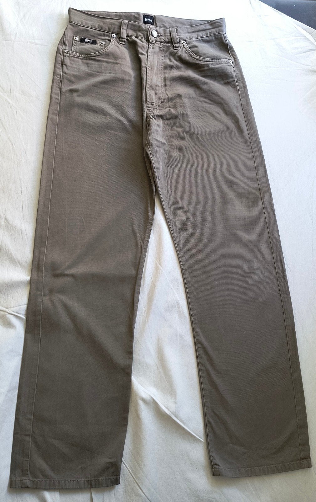 BOSS Hugo Boss Jeans W32/L32 - Zo goed als nieuw, W32 (confectie 46) of kleiner, Ophalen of Verzenden, Zo goed als nieuw, Grijs