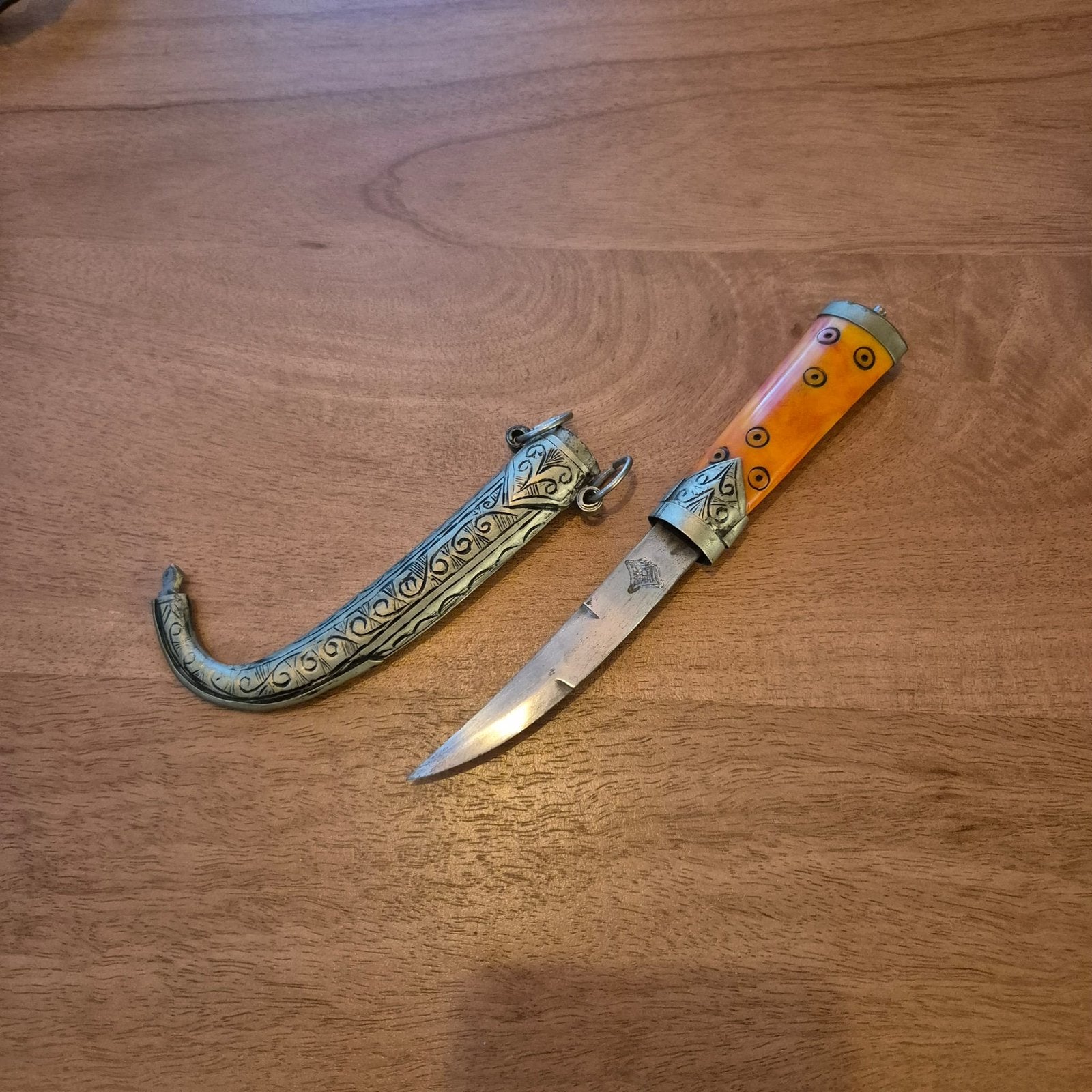 Vintage Marokkaanse Koummya dolk, Antiek en Kunst, Ophalen of Verzenden